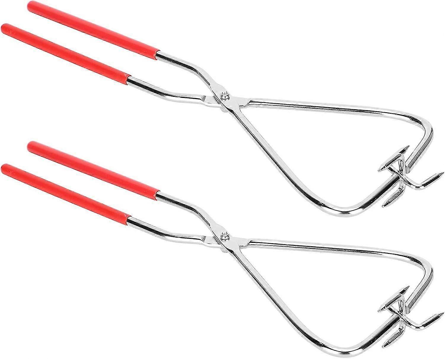 Clay Dipping Pliers Pottery Tools Dipping Pliers Pottery Glazing Tools (red) (2pcs)
