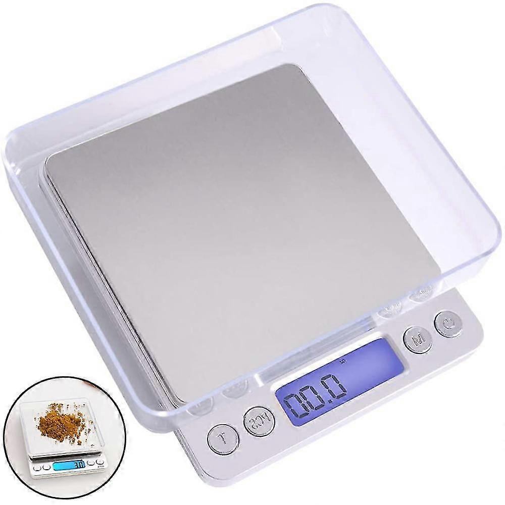 Digital Kitchen Scale, Letter Scale, Household Scale, Fine Scale With Tare Function 3kg X 0.1g With Lcd Display Stainless Steel Platform