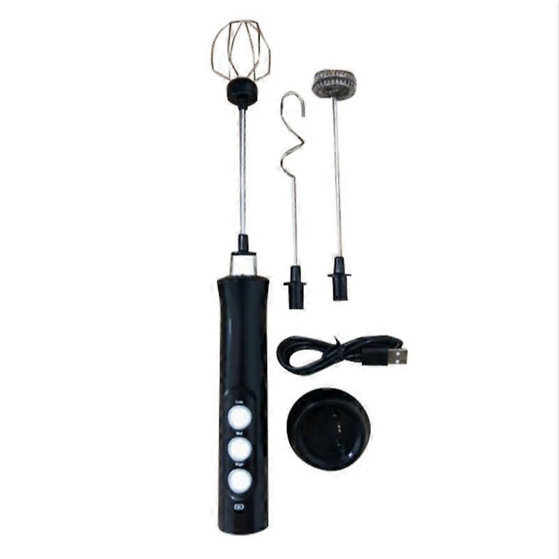 Handheld Electric Milk Frother Foamer Household Eggs Cream Mixer Drink Mixer Foam Maker Coffee Mixer Usb Charging Kitchen Tools