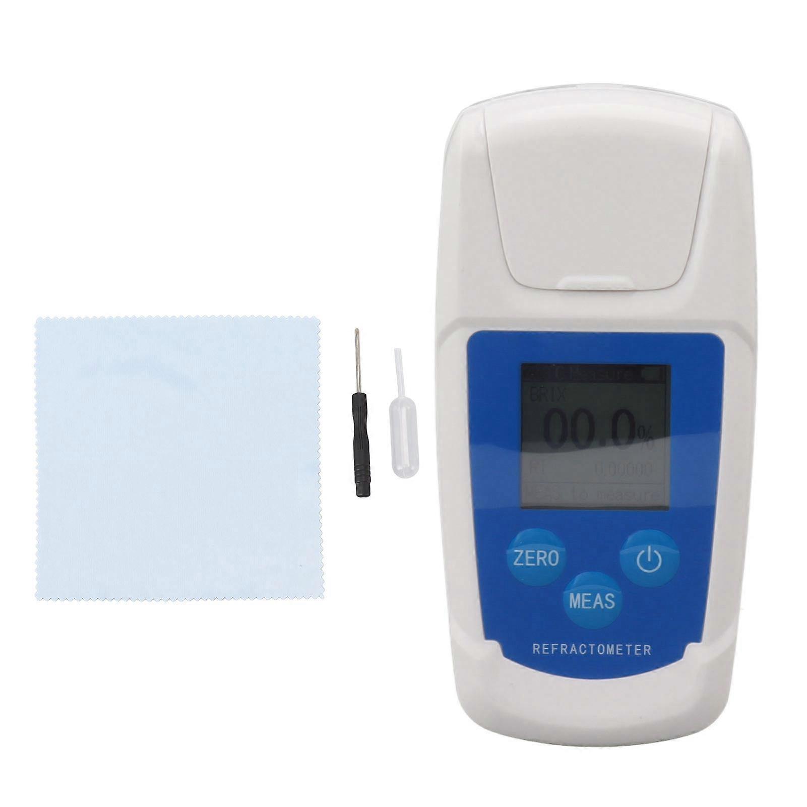 Digital Sugar Meter Refractometer for Measuring Sugar Levels Accurate Up to 55% for Fruit Juices and Beverages Durable and Easy to Use Portable Sugar 