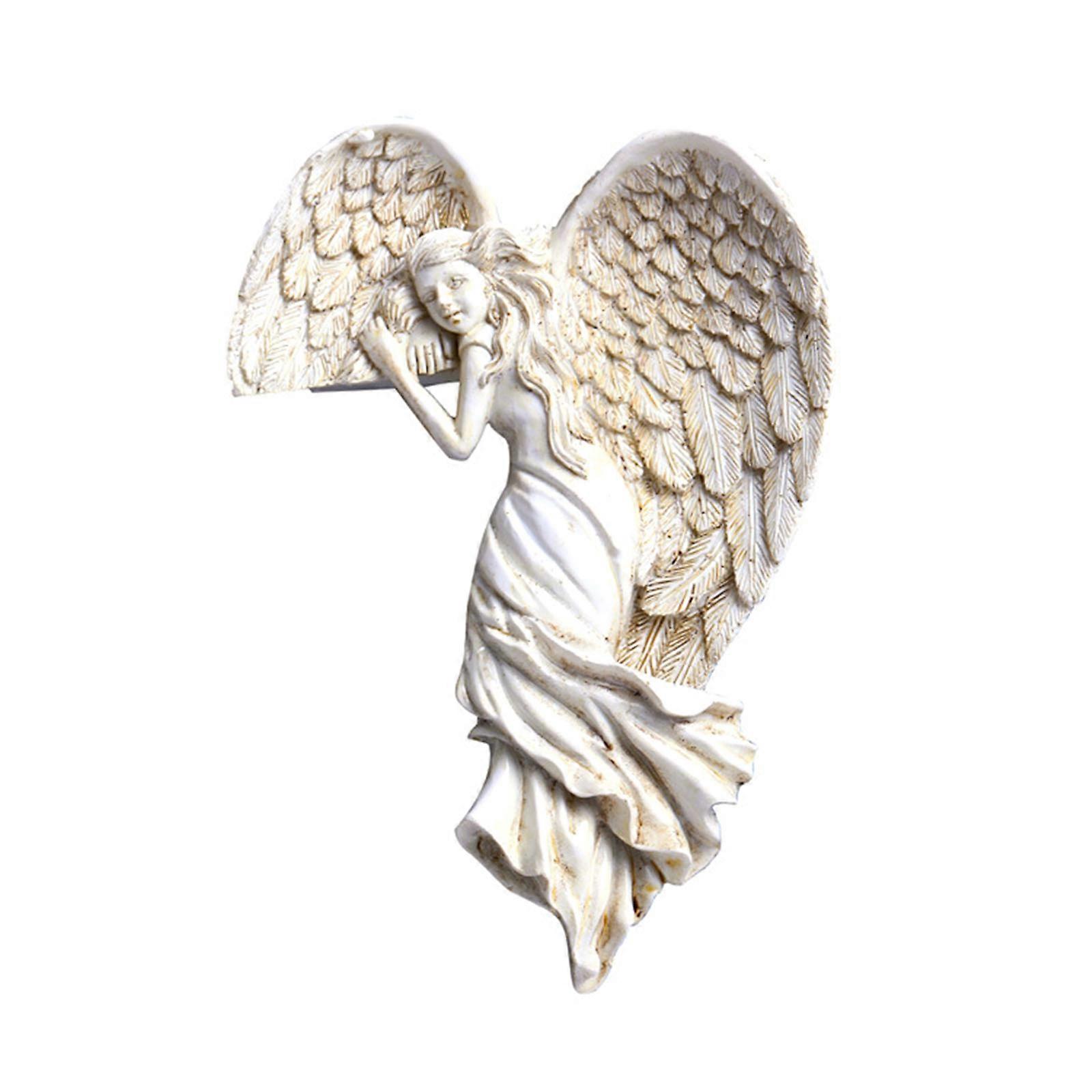 for Creative Right/Left Corner Angel Statue Sculpture Home Wall Ornaments Resin Art Crafts Door Frame Angels Decor