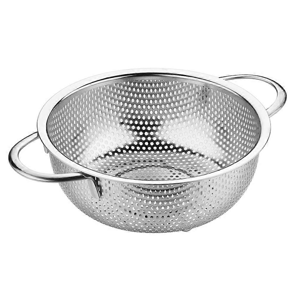 Stainless Steel Fruit and Vegetable Colander, 3-Quart Kitchen Strainer for Washing and Draining Produce