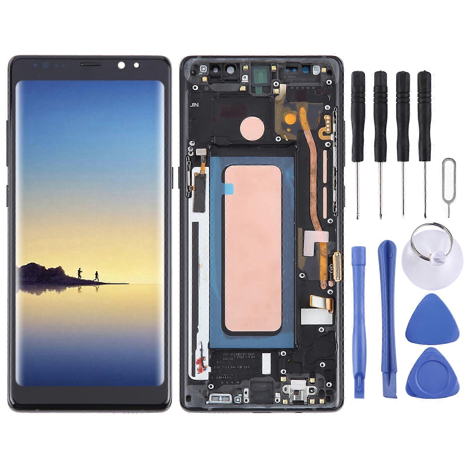 For Samsung Galaxy Note 8 SM-N950 TFT Material LCD Screen Digitizer Full Assembly with Frame (Black)