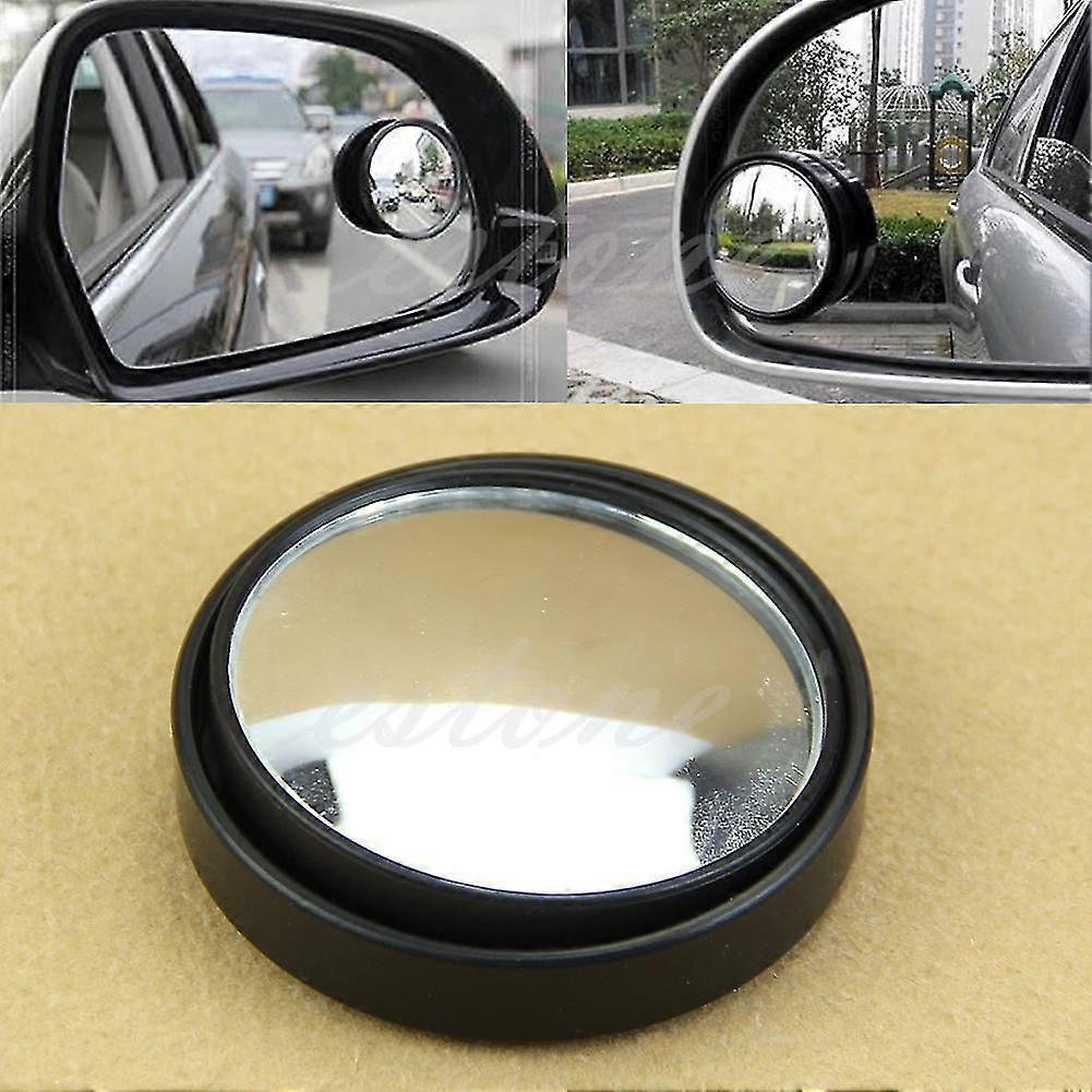 New Round Wide Angle Convex Blind Spot Mirror Rear View Messaging Car Vehicle Bk