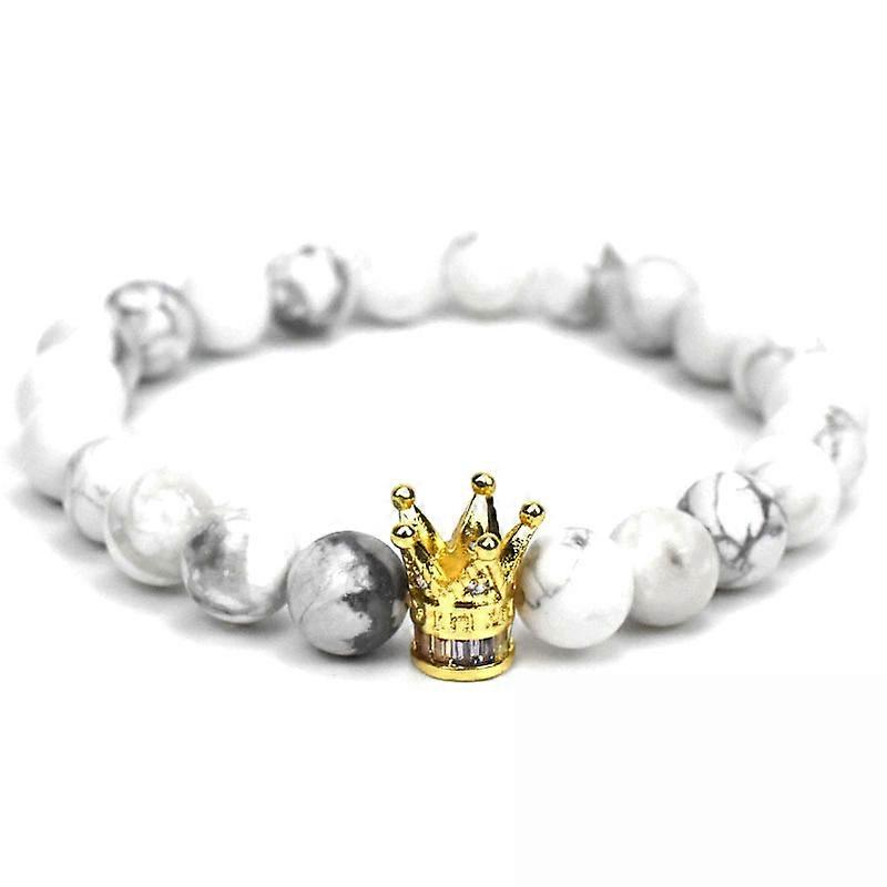 Frosted  pine bead bracelet 8mm