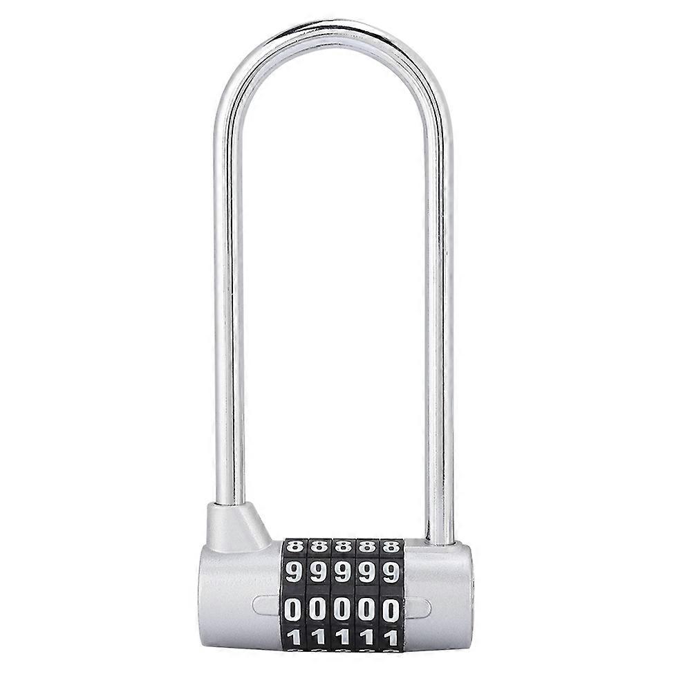 Zinc Alloy U shape Combination Digit Password Code Lock Extra Long Cabinet Door Padlock