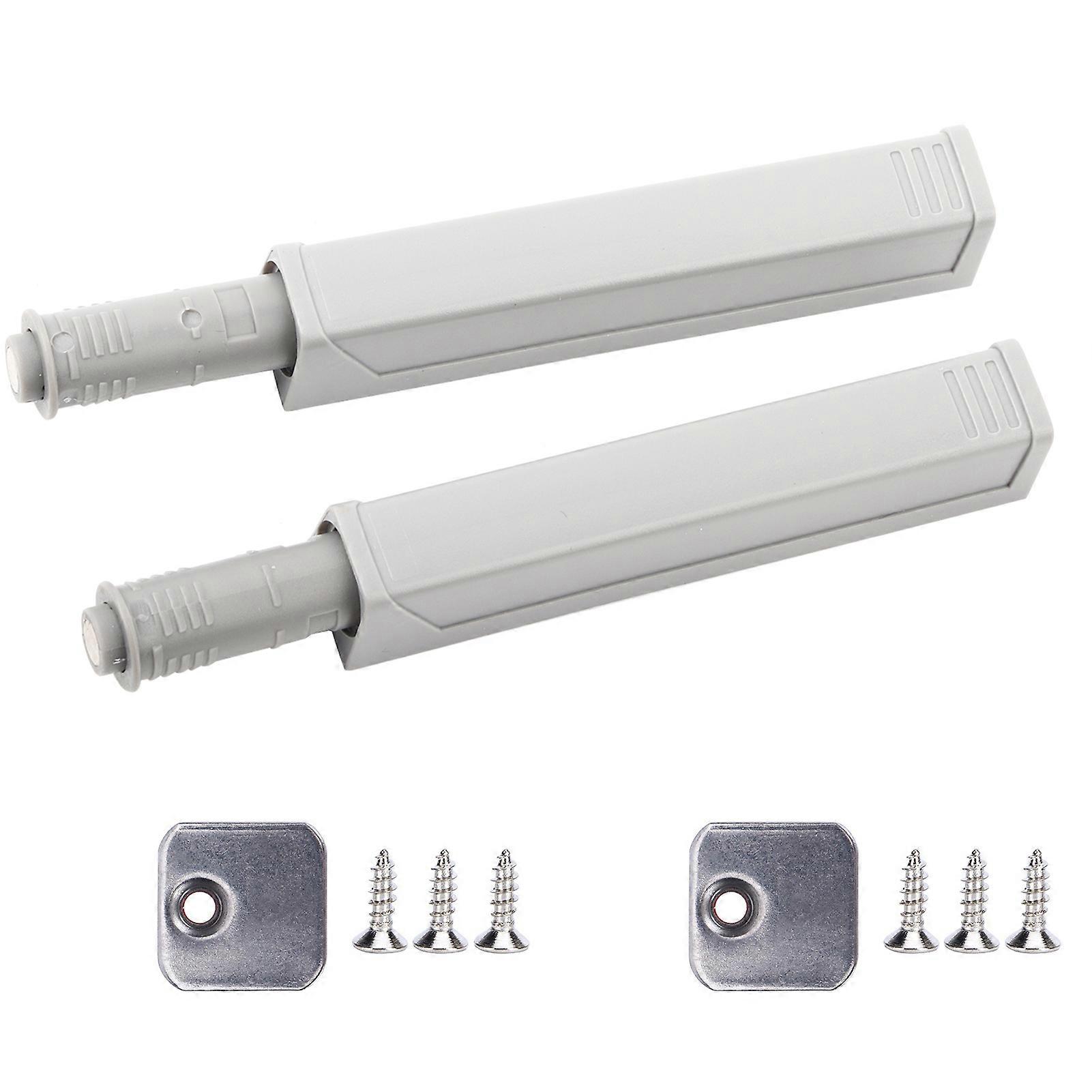 2 Set Push Latches Cabinet Door Damper Buffer for Drawer Wardrobe Soft Close Adjustable Hardware