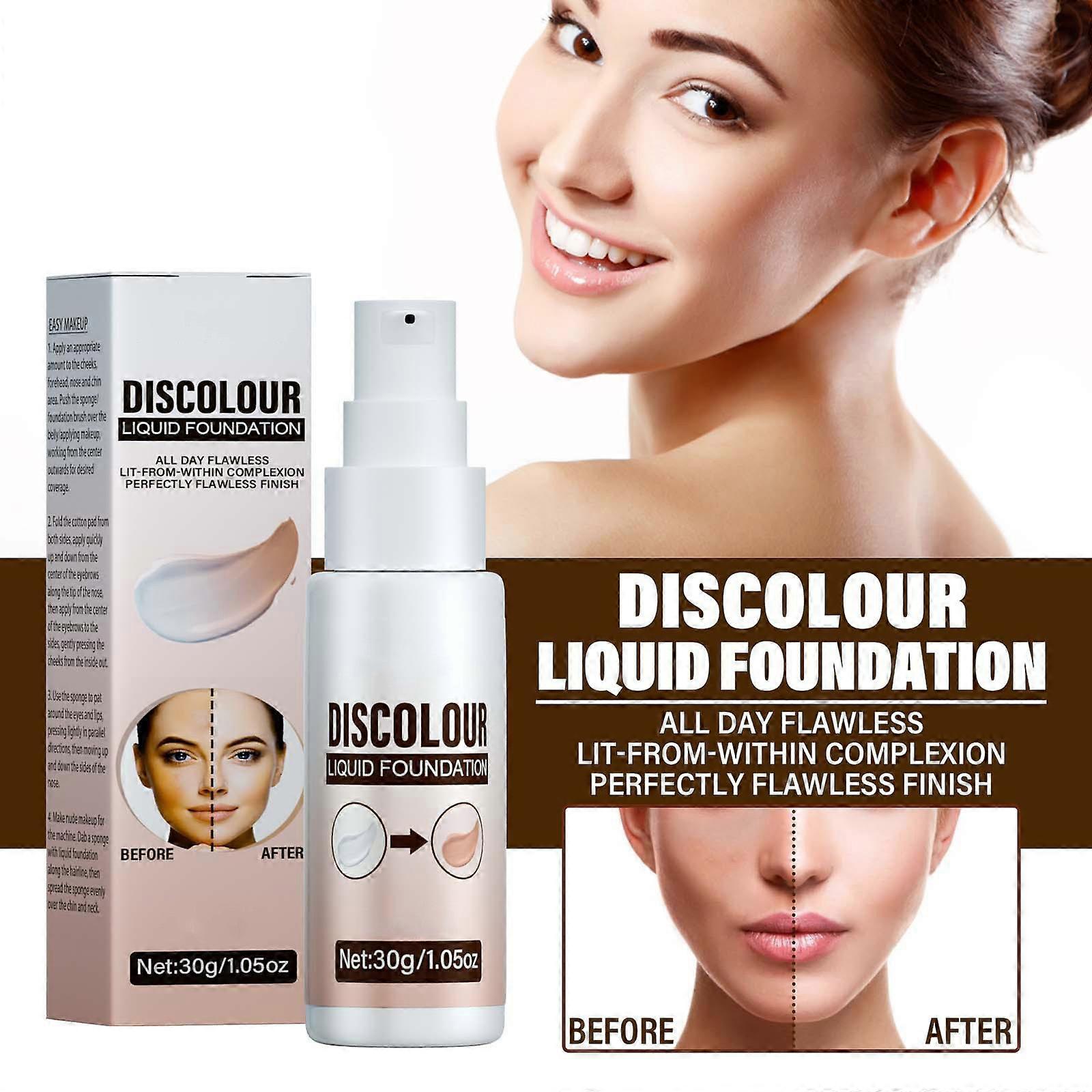 Foundations Colour Changing Warm Tone Foundations Liquid MakeupNaturally Moisturising Face Foundations Tinted Sunscreen SPF15 30ML