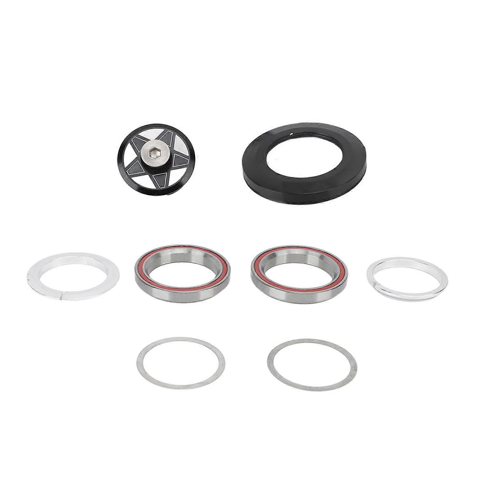 Bikes Headset Aluminum Alloy Double Bearings Colorfast Bicycle Front Fork Bowl Set for 41.8mm Straight Tube Frames