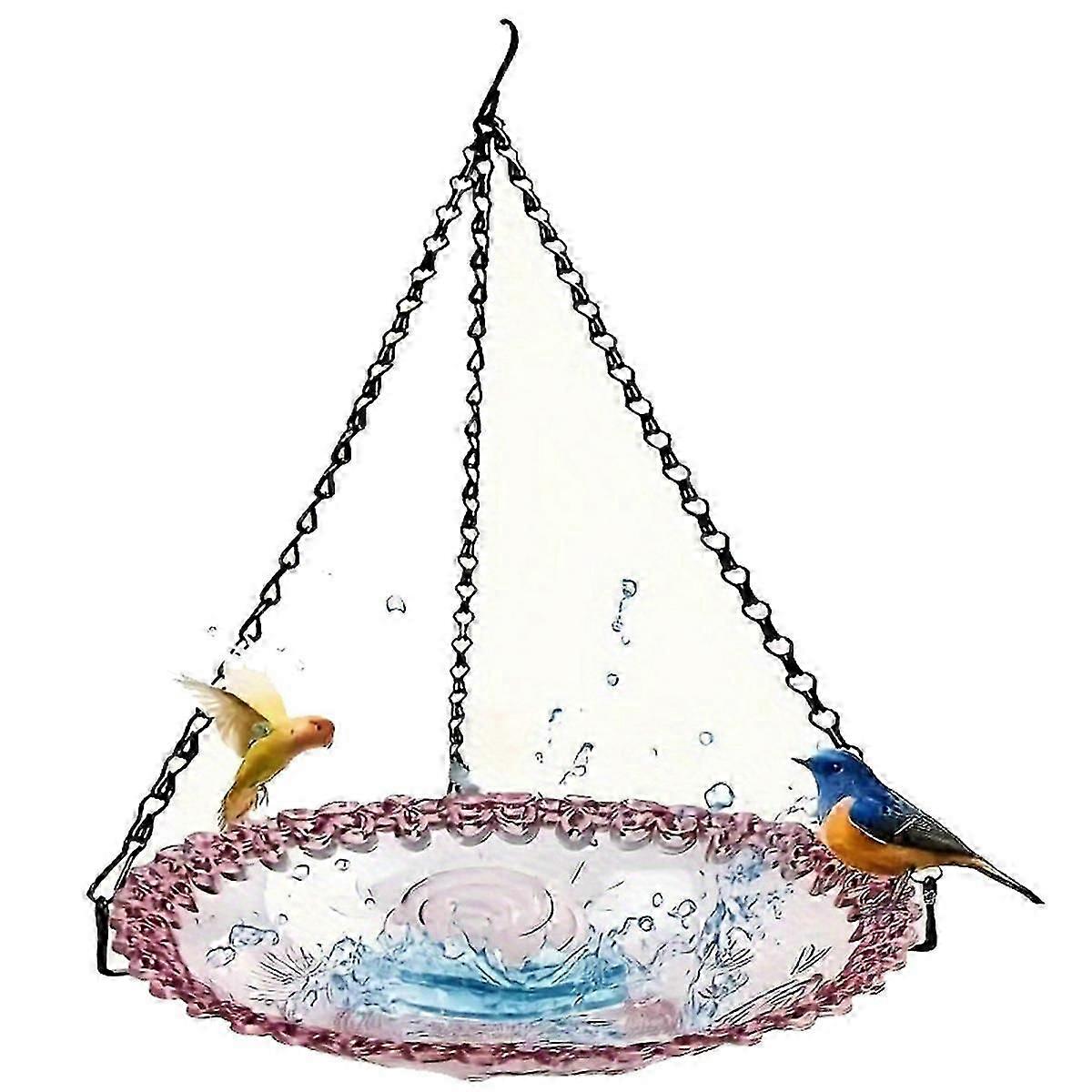 Explosion Suspension Metal Bird Feeder Outdoor Feeder Pet Bird Bird Feeder Bird Feeder Purple