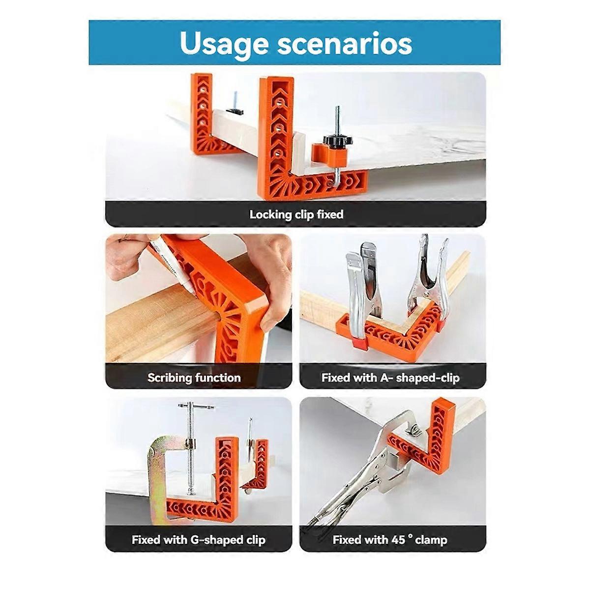 3PCS Right-Angle Positioning Ruler 90 Degree Angle Ruler