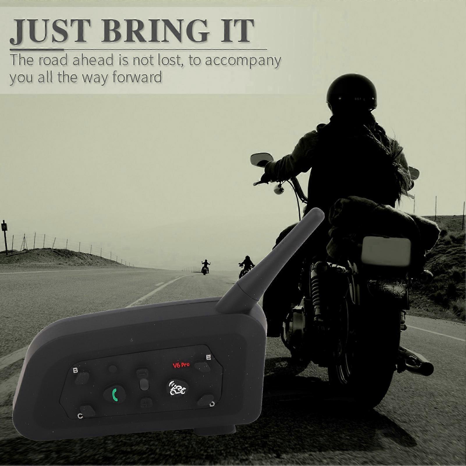2 Sets EJEAS V6 Pro 800M Motorcycle Helmet Bluetooth Intercom Interphone Headset 6 Users