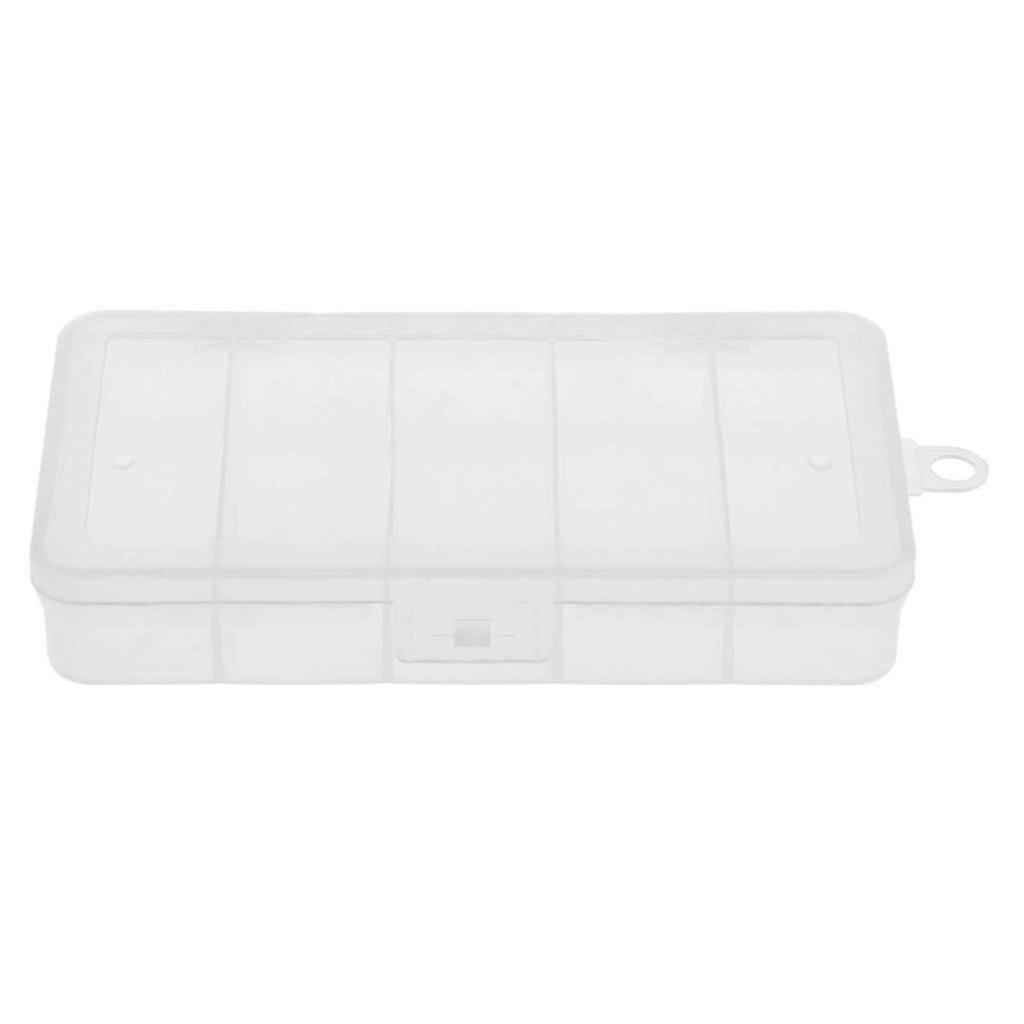 Double Side 5 Compartments Fishing Tackle Box Lure Bait Hooks Storage Case