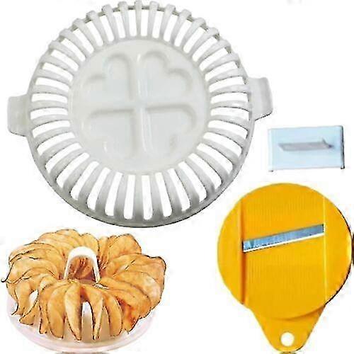 Kitchen Gadget for Baking Chips with Integrated Slicer and Microwave Function