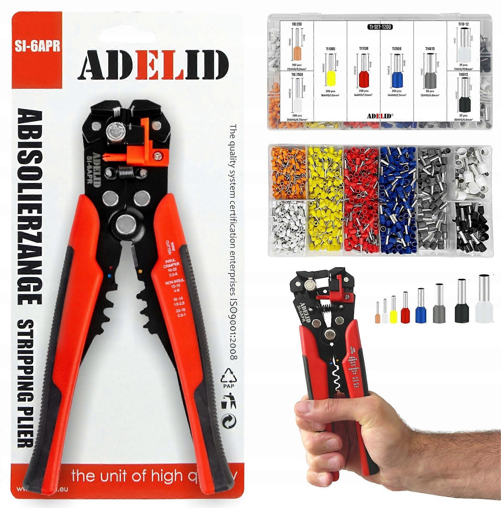 Adelid 3in1 Crimper For Stripping And Crimping Wires 0.02 Mm² - 6 Mm²