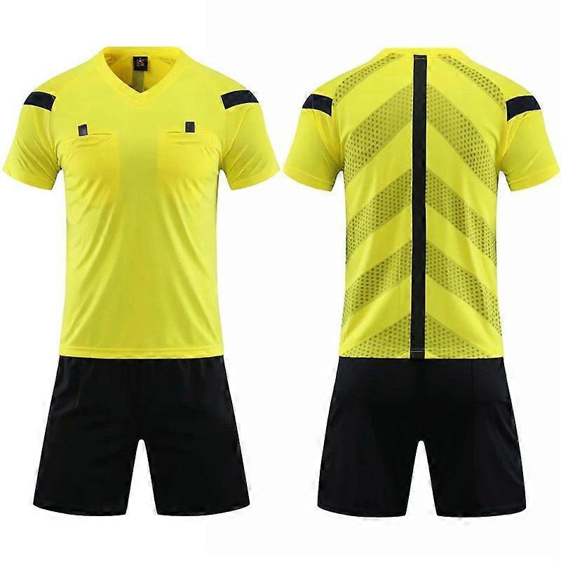 2-Piece Quick Dry Men's Soccer Referee Uniform Set