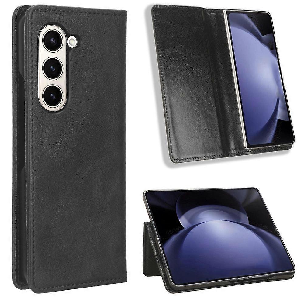 Magnetic Buckle Retro Texture Leather Phone Case