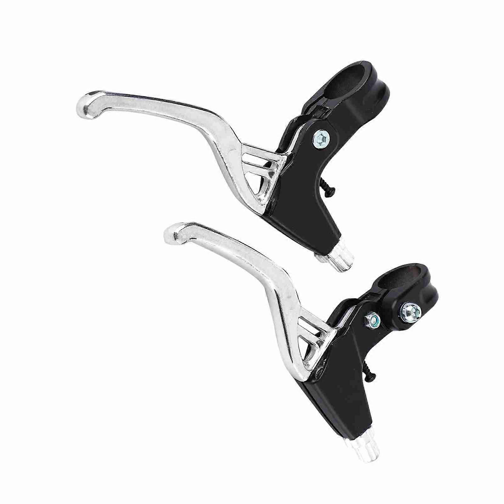 alloybrakelever 1 Pair Aluminium Alloy Mountain Bike Bicycle Cycling Brake Level Handles (Silver) fixedgearbrakehandles