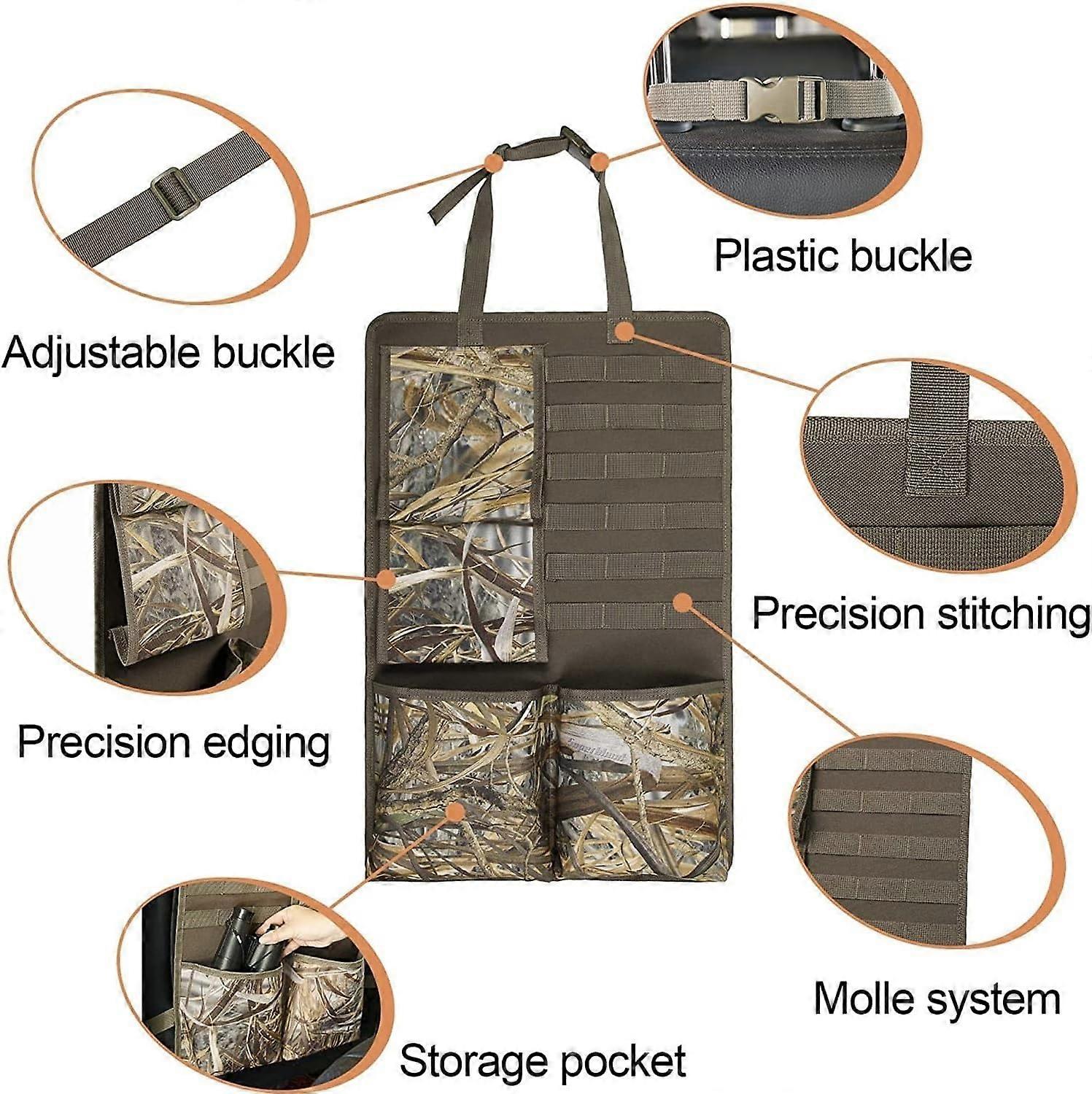 Tactical Car Seat Back Gun Rack Organizer For Rifles And Shotguns Car ...