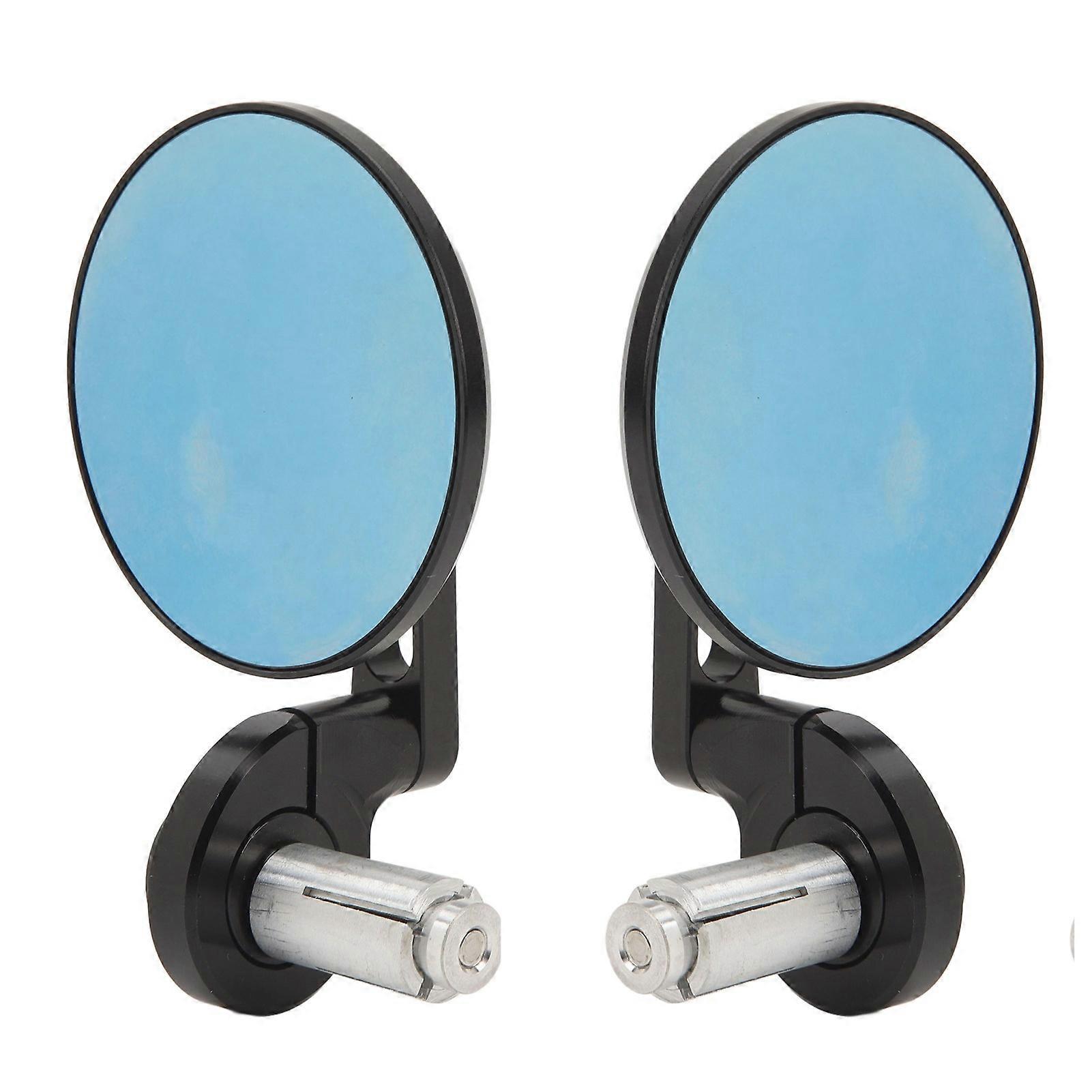 1Pair Handlebar Round Anti Glare Wear Resistant Motorcycle Rearview Mirror For 7/8 Inch Handlebars
