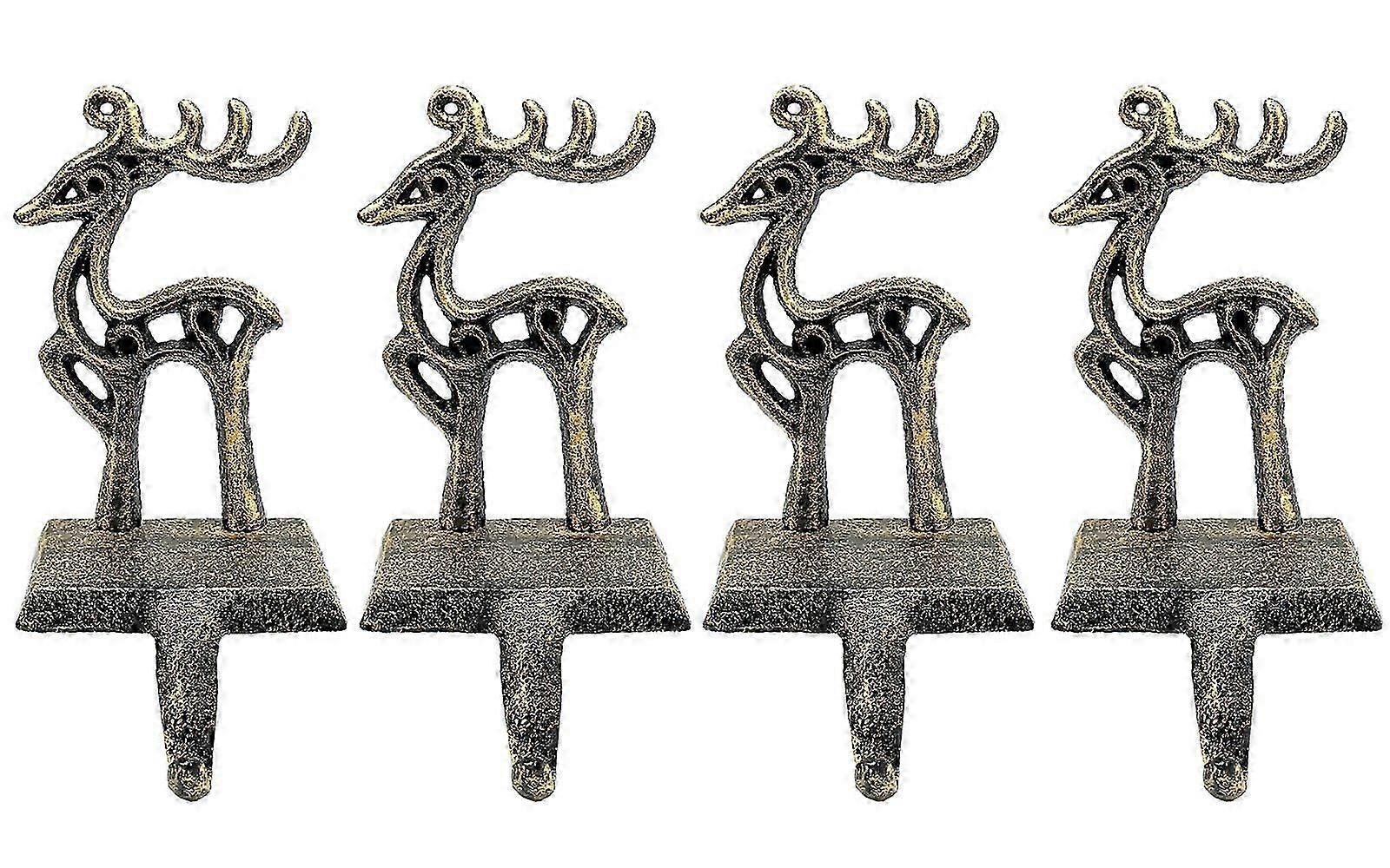 4-piece reindeer Christmas stocking hook
