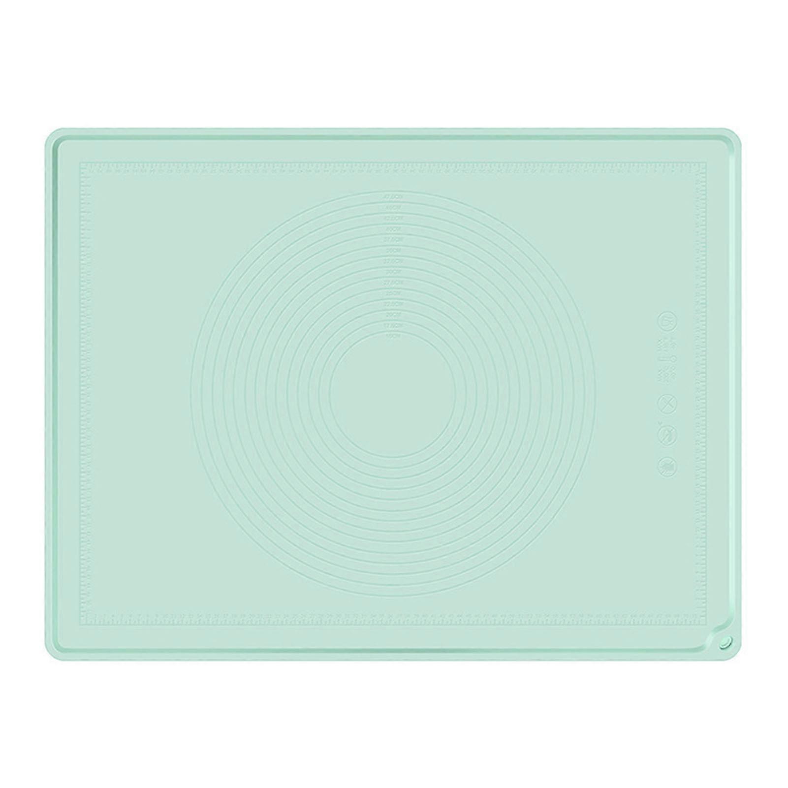 Extra Thick Silicone Baking Mat Multi Functional Dough Rolling Pad for Making Dumplings 0.2in Thickness