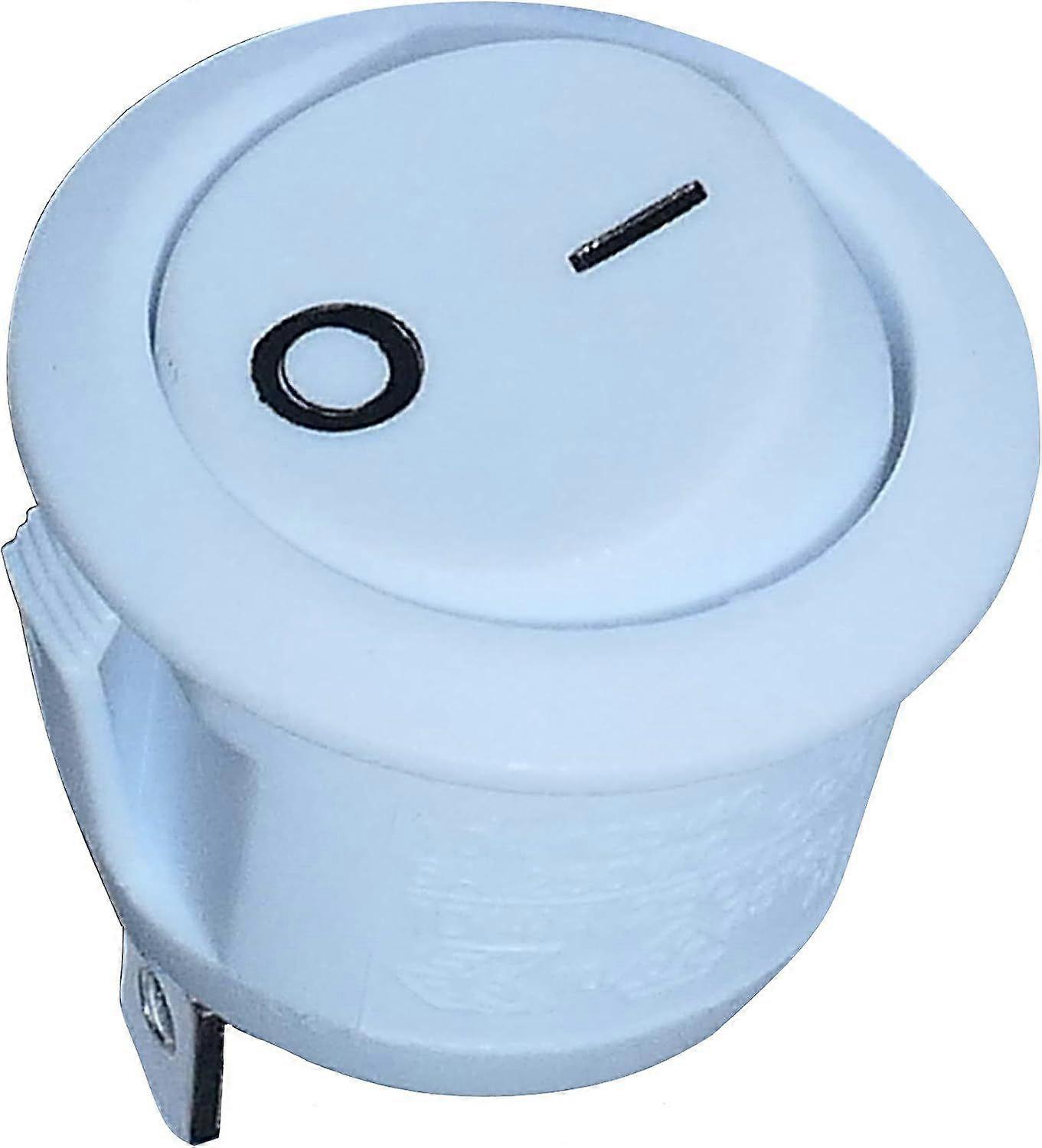 SPST ON-OFF 6A/250V 2 Position White Toggle Button Contactor Switch