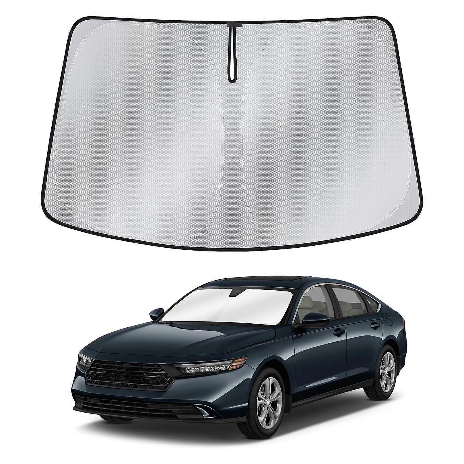 Windshield Sun Shade for Honda Accord - Nano Material Front Window Shade, Custom Fit, UV Protection, Easy Installation