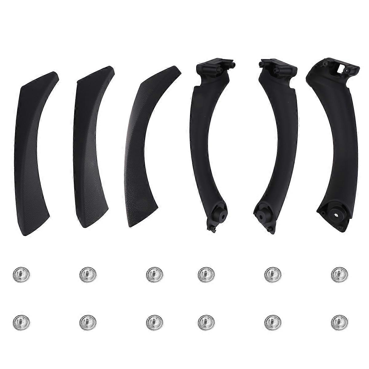 Door Pull Handle Set Replacement for 3 Series E90 E91 E92 316 318 320 325 328i 2004-2012 LHD Black