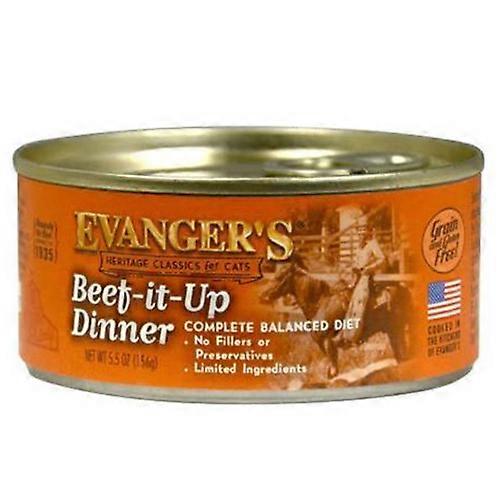エヴァンジェ エヴァンジェ エヴァンジェ ヘリテージ クラシック ウェット キャット フード ビーフ イット アップ 24個/5.5 オンス 24 パック (個数 24)