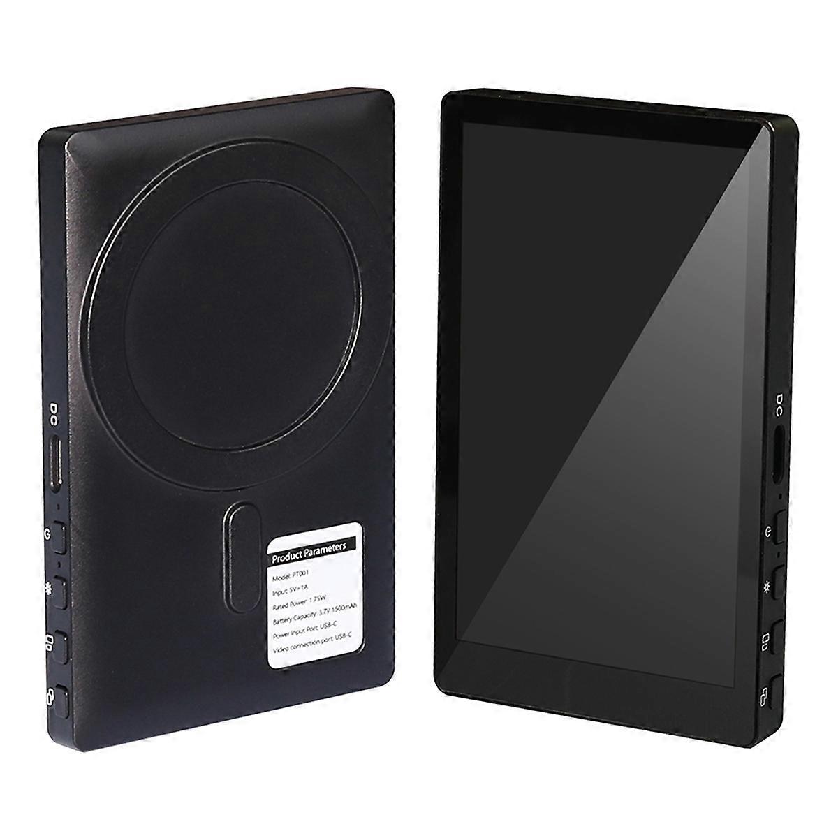 PT001 Magnetic Phone Selfie Screen Display for Phone Rear Camera Selfie Vlog Live Monitor for IPhone Android Phones