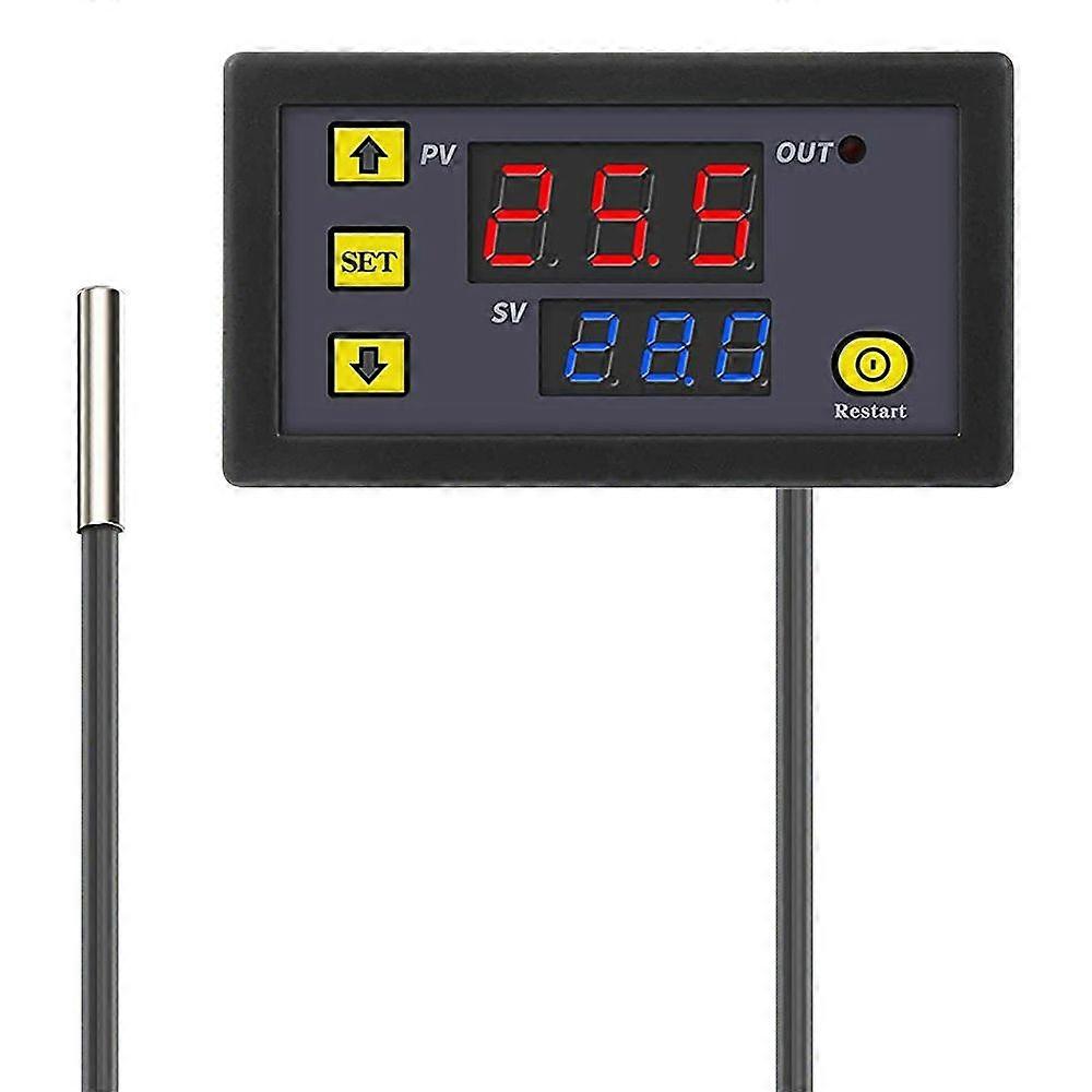 High-precision Microcomputer Intelligent Digital Display Switch Thermostat, Style:12V Power Supply 12V Power Supply