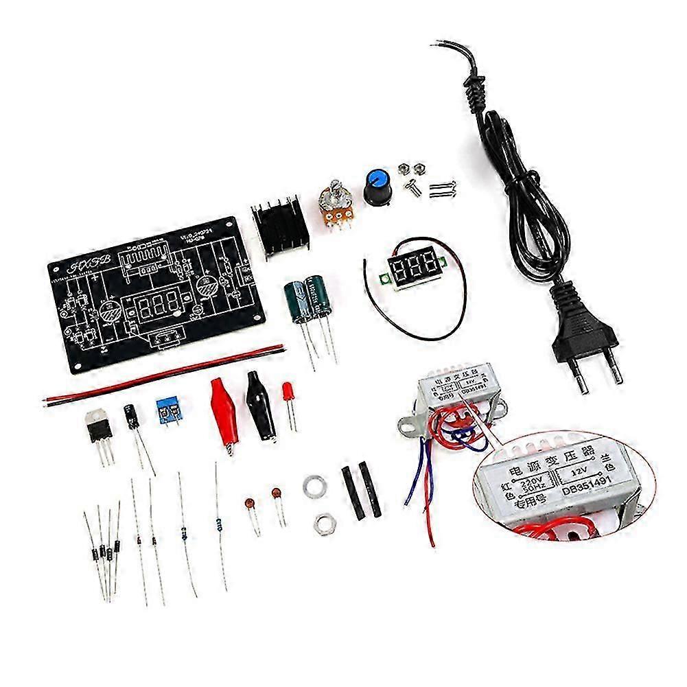 LM317 Adjustable Regulated Power Supply DIY Kit LM317 AC 220V to DC 1.25-12V Stabilized Power Suppl