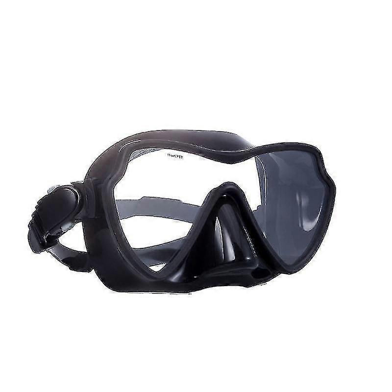 Adult Scuba Diving Frameless Underwater Simple Adjustable Head With Tempered Glass Lens Nose Mask