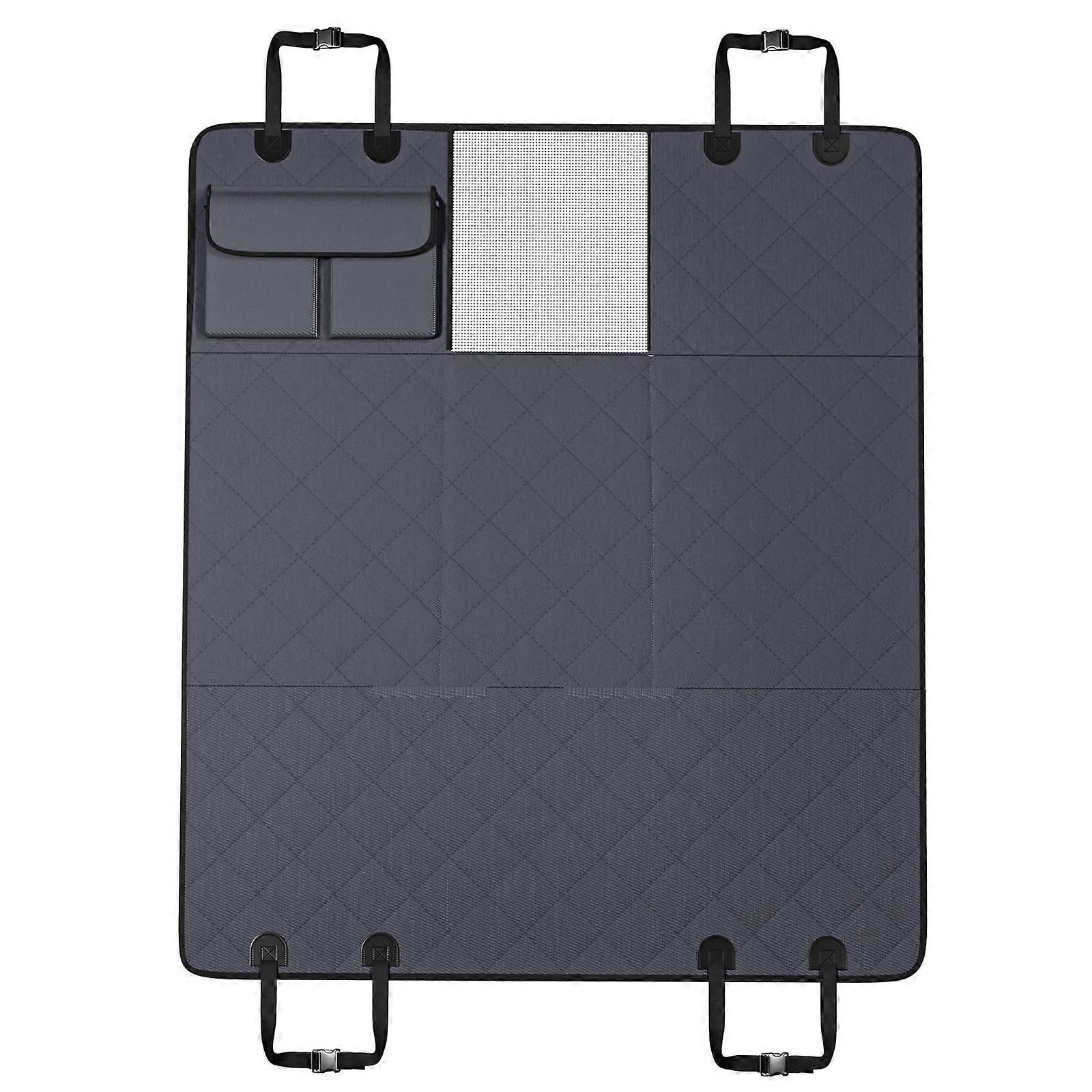 Back Seat Extender for Dogs for Car Back seat, Waterproof, 54"x24",Supports 400lbs with Mesh Window and Storage Pocket