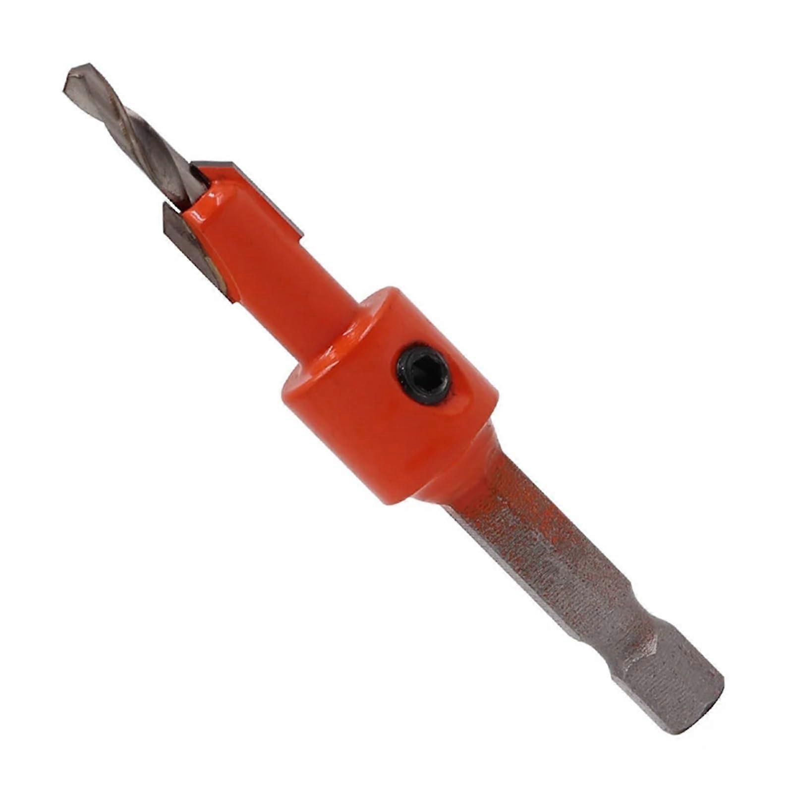 8 Sizes Countersink Drill Bit Set for Woodworking, Hex Shank Counter Sink Bits, 2.8x8 Wood Counterbore Tools