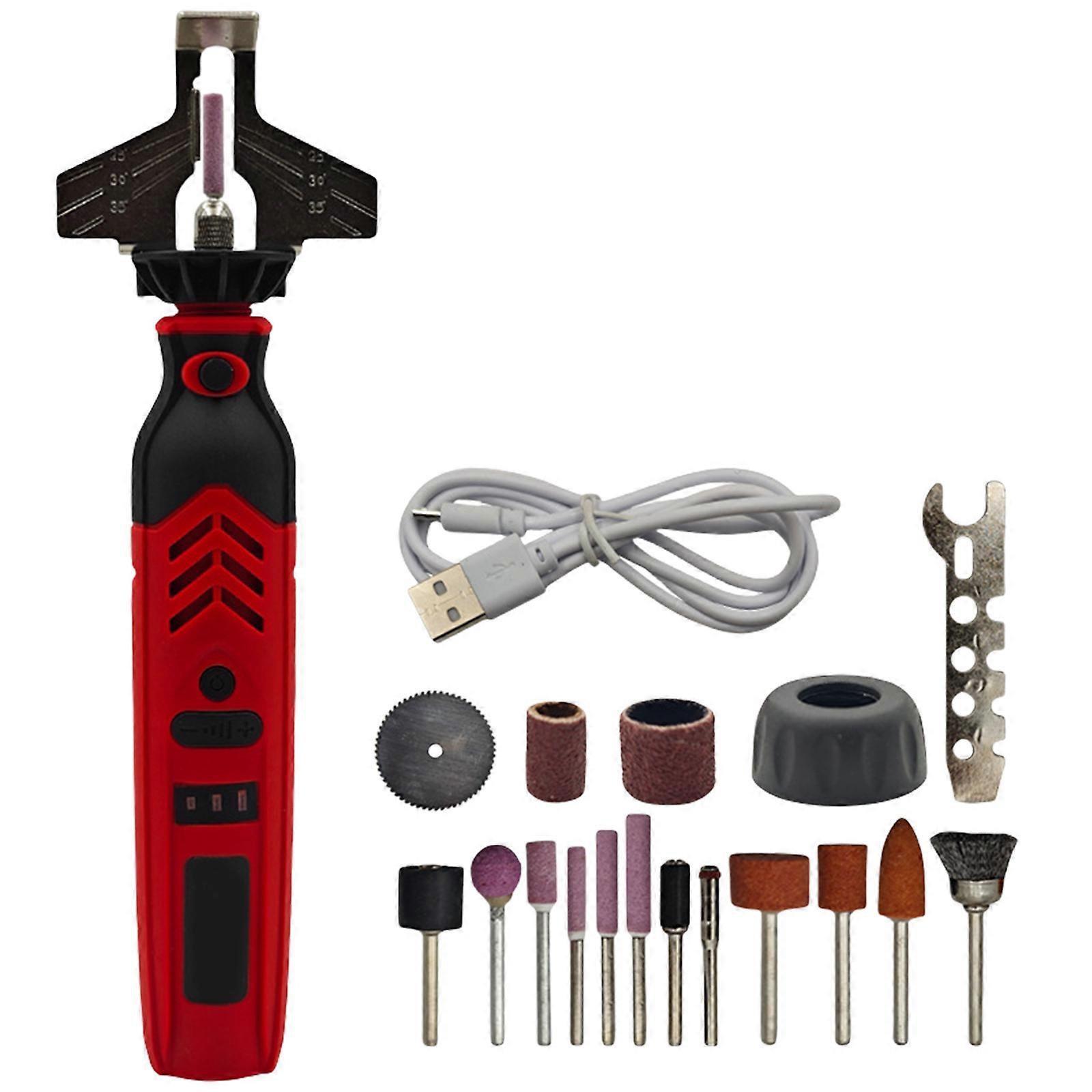 Portable Electric Chainsaw Sharpener Sturdy Chainsaw Sharpener Kit Chainsaw Grinder Tool for Accuracy Blade Care