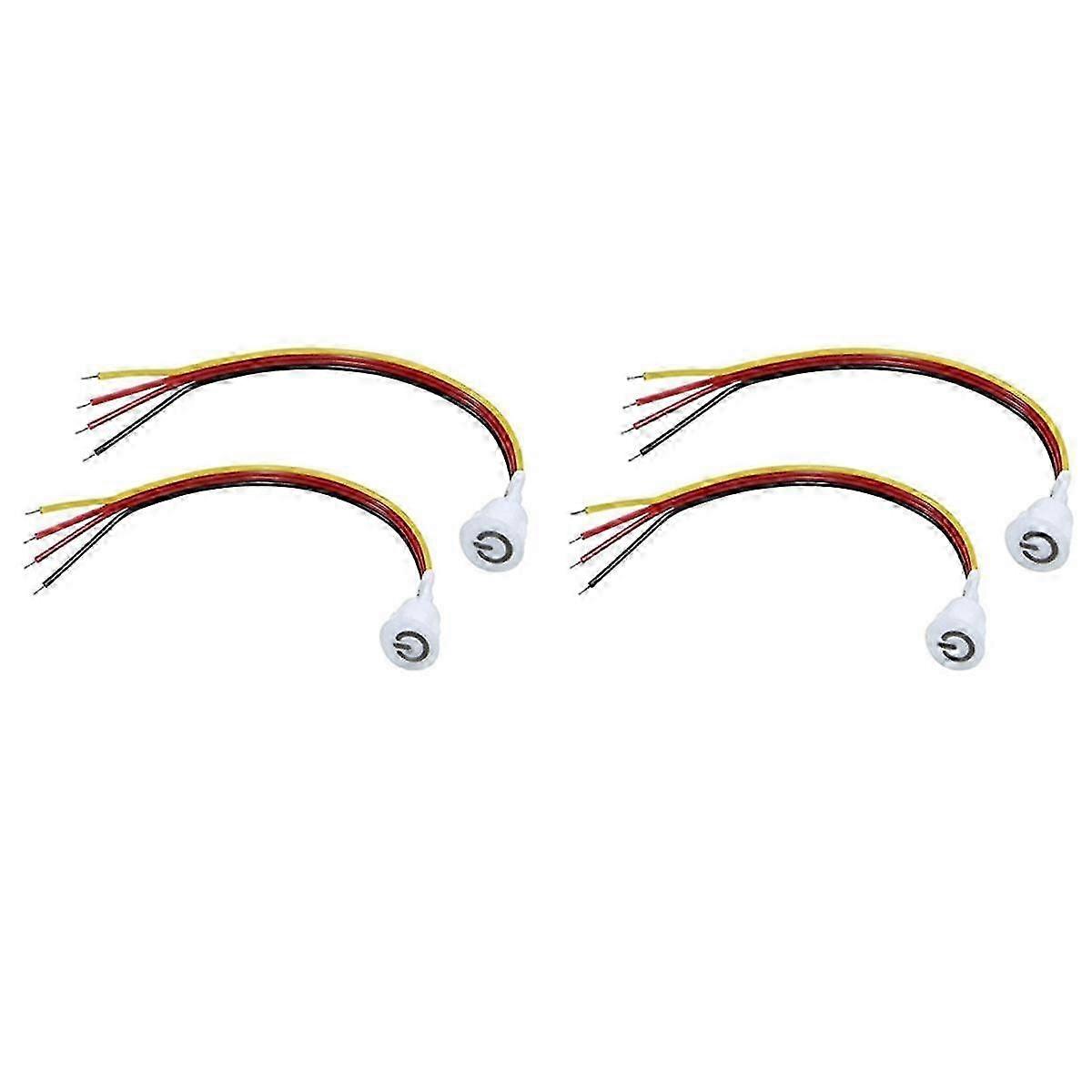 Touch Dimmer Switch Sensor for LED Lights, RV Cabinet - 4Pcs Stepless DC 3.7-12V Control