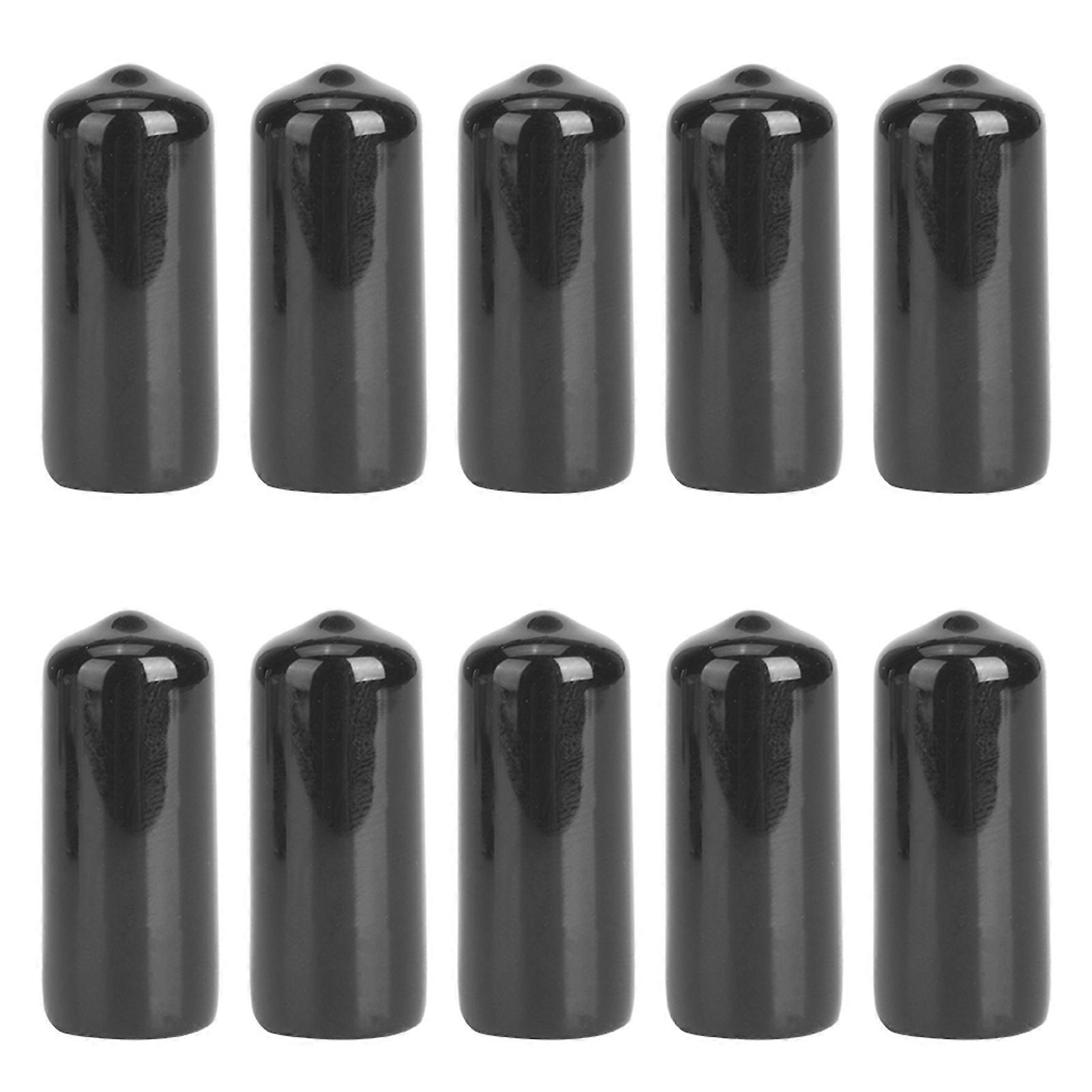 ZPSHYD 10PCS Slip On Pool Cue Tips, Rubber Billiard Pool Cue Tip Protector, Small Head Club Protective Stick Cover Snooker Accessory(13mm)
