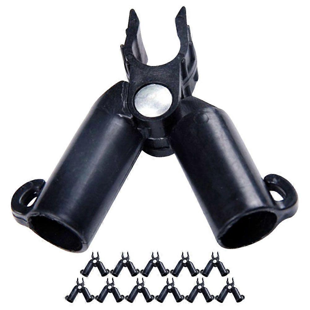 12pcs Plastic Plant Support Connectors For Gardening Stakes Plastic Stake Connectors Plant Pole Connectors Garden Pole Connectors