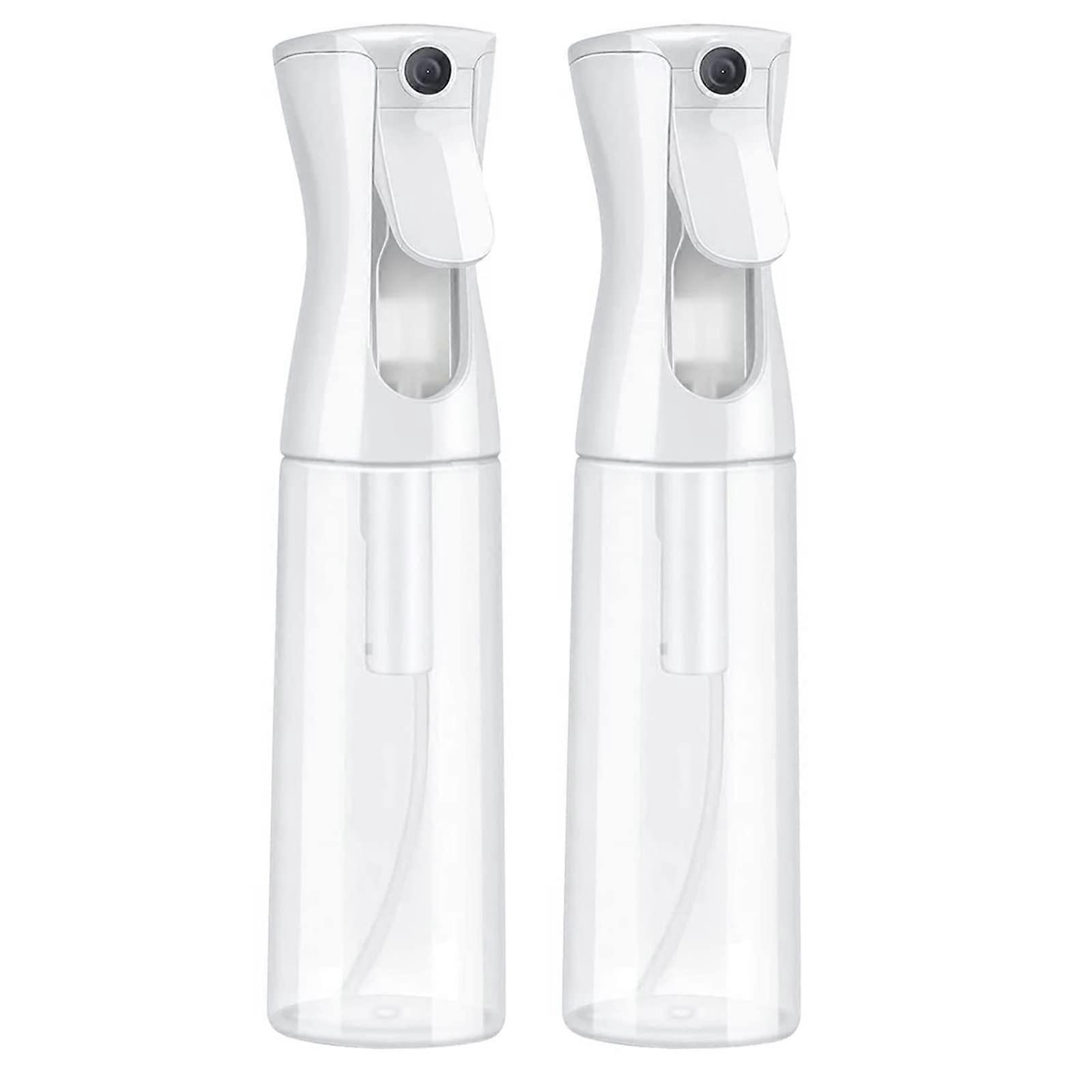 Continuous Spray Bottles for Hair, Reusable UltraFine Sprayer (White)