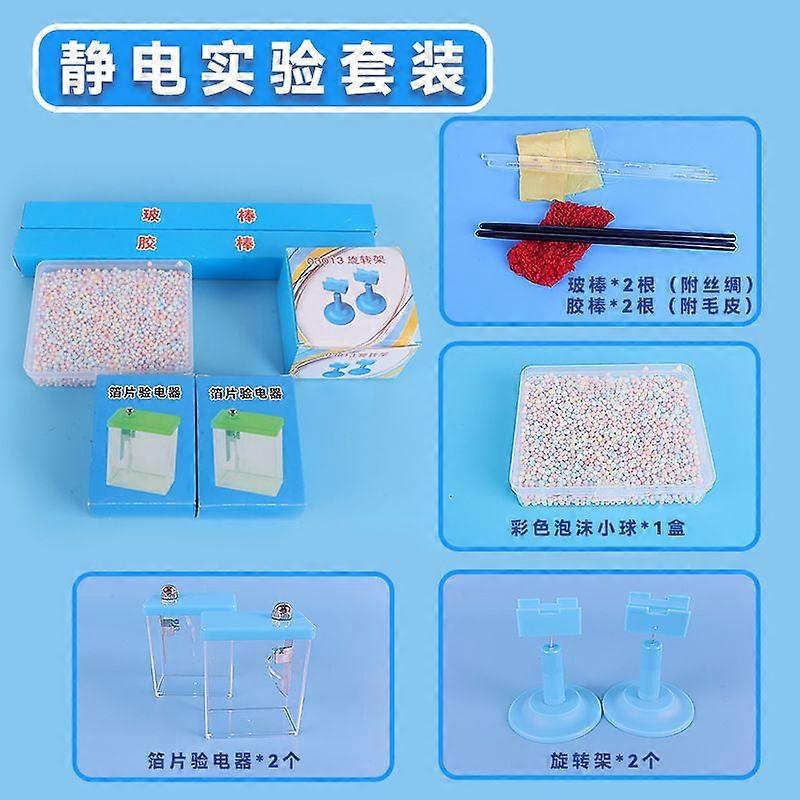 1 Set Kunststoffstab Elektrostatisches Set Hands-On Physik Experimentierset Wissenschaftliche Bildung Und Reibung Elektrifizierung Experimente Interaktives Lernen