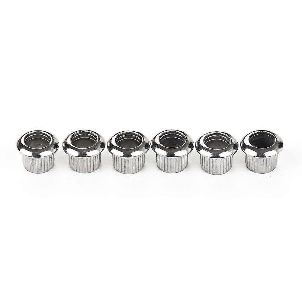 6 In-Line Semi-Closed Guitar Locking Tuners Tuning Pegs Machines Heads Set for ST Tele Electric Guitar