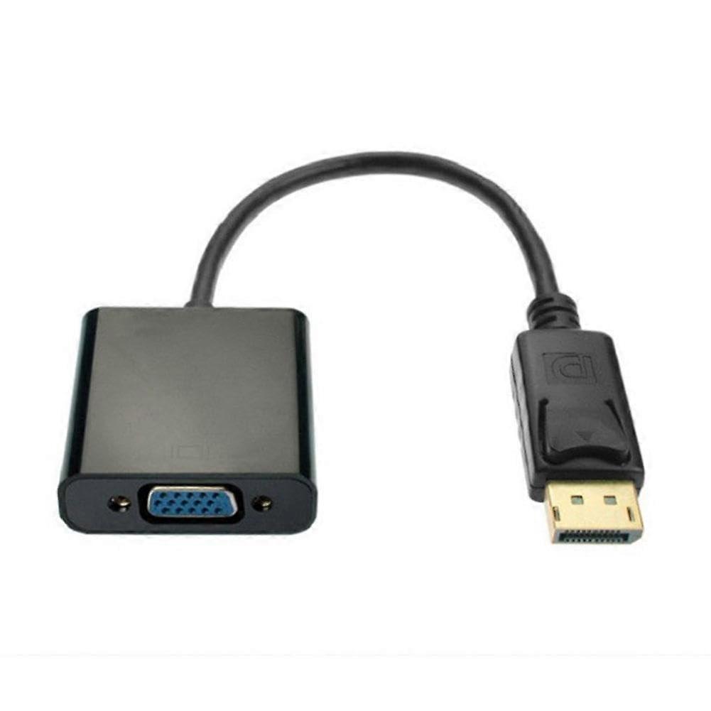 DP to VGA Adapter Cable 1080P DisplayPort to VGA Converter Cable for HDTV Monitor Adapter PC Computer H6O3 Projector