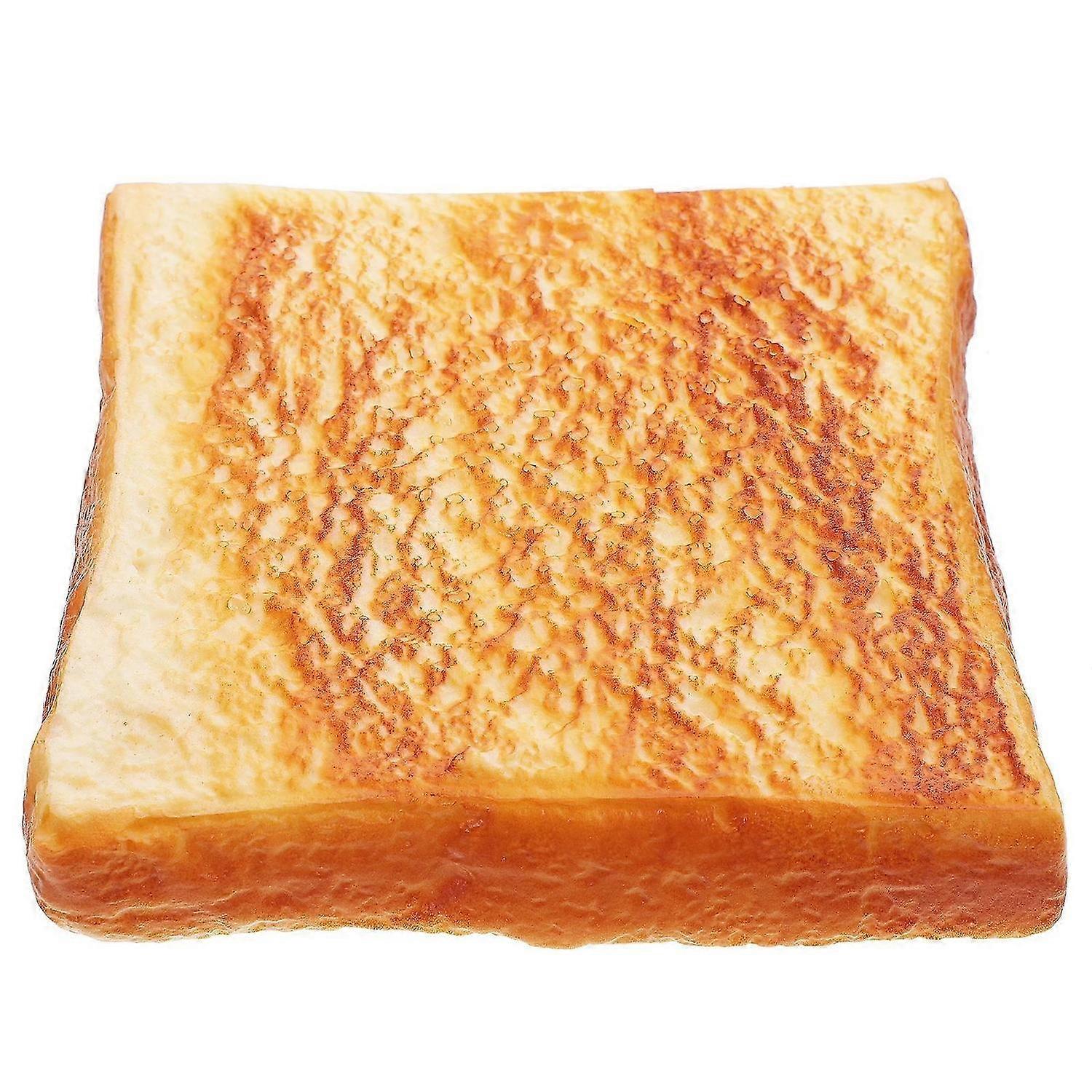 1pc Emulation Sliced Bread Adornment PU Toast Model Bakery Bread Display Props