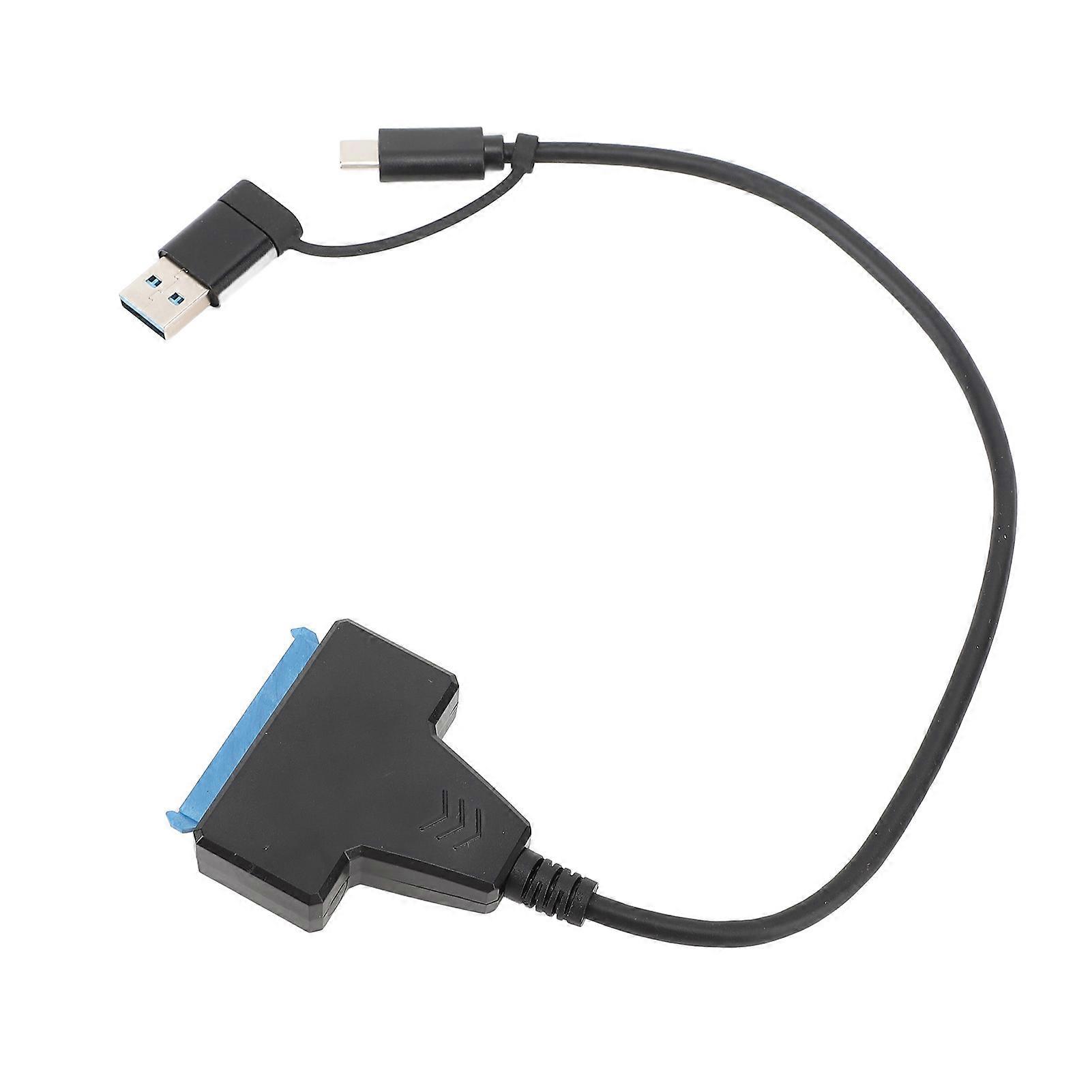 Type C A USB3.1 to SATA Adapter Cable Quick Access Support UASP USB Powered USB 3.1 to 2.5 Inch SATA Hard Drive Adapter for PC 