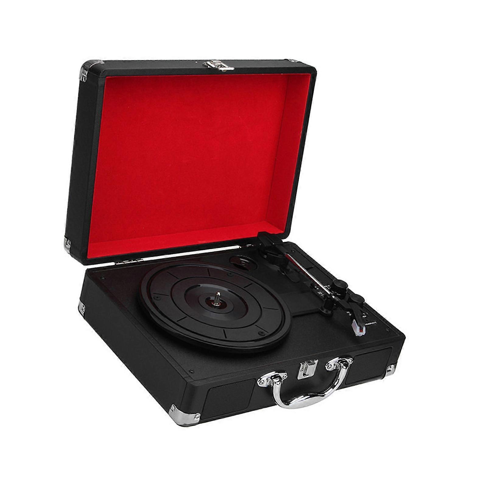 Classic Record Player with Multiple Speed Options And Speaker System