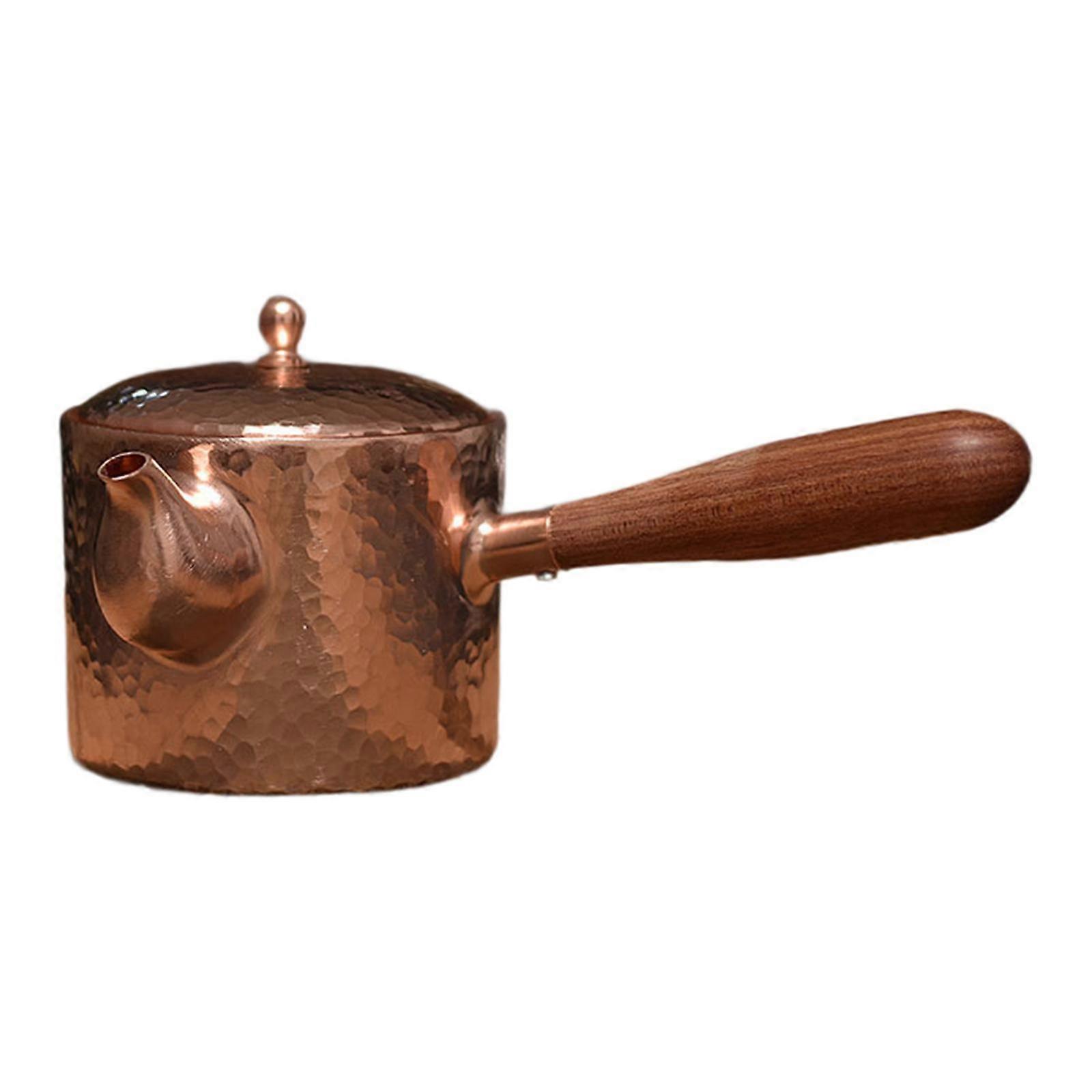 Tea Kettle with Insulated Handle 400ml Solid Copper Tea Pot for Home Kitchen