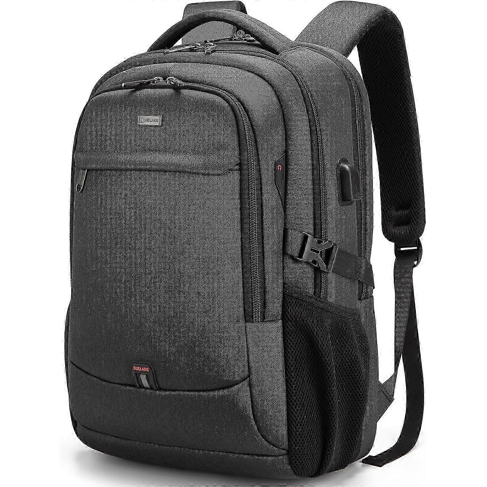 2025 Business Travel Laptop Bag 18 polegadas - Preto Design Compacto