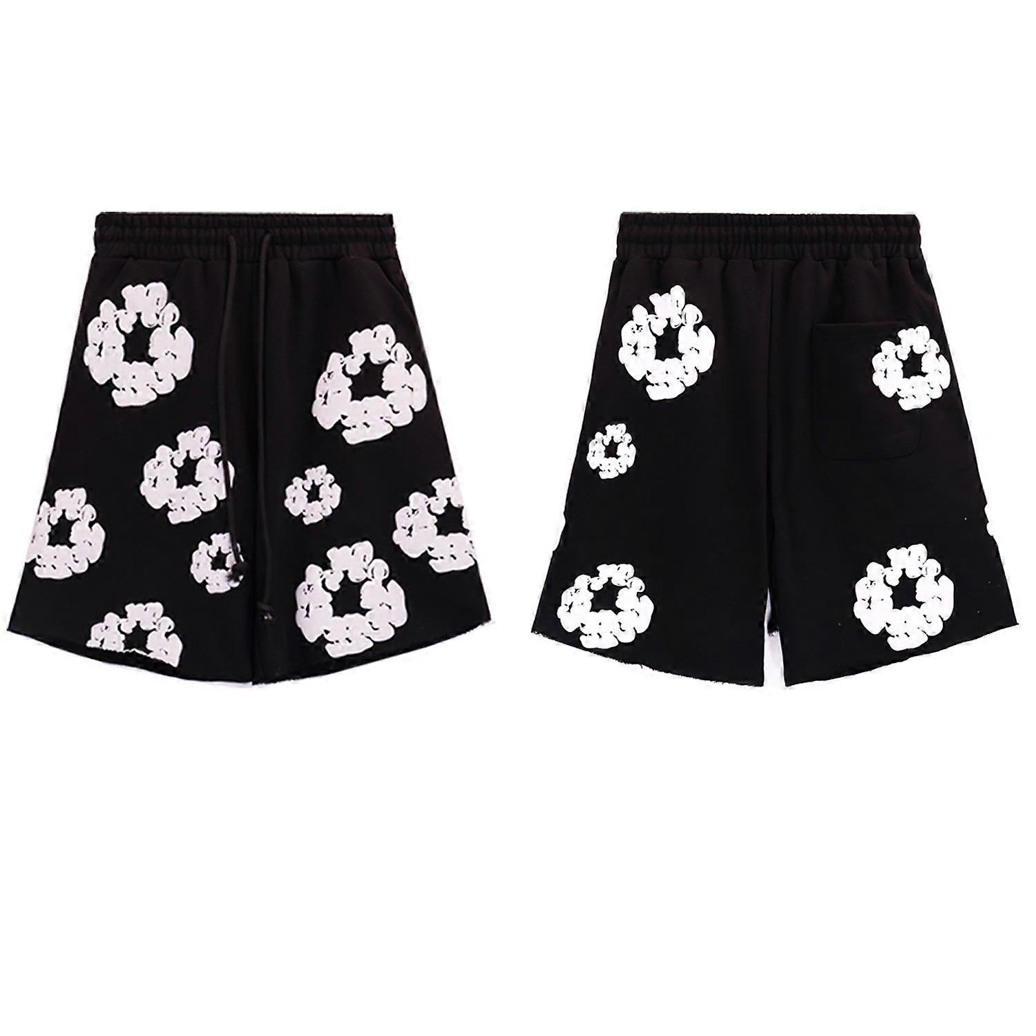 2024 Denim Tears Kapok Print Unisex Casual Shorts